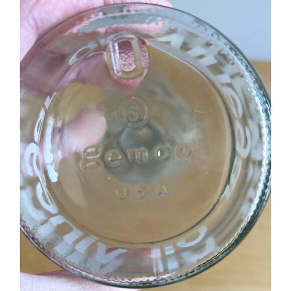 Gemco Oil & Vinegar Jar SET VTG Glass Cruet & Spice Fruit&Vegetable Design READ - Picture 8 of 8